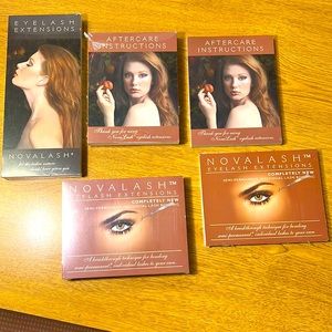 Novalash Marketing items.